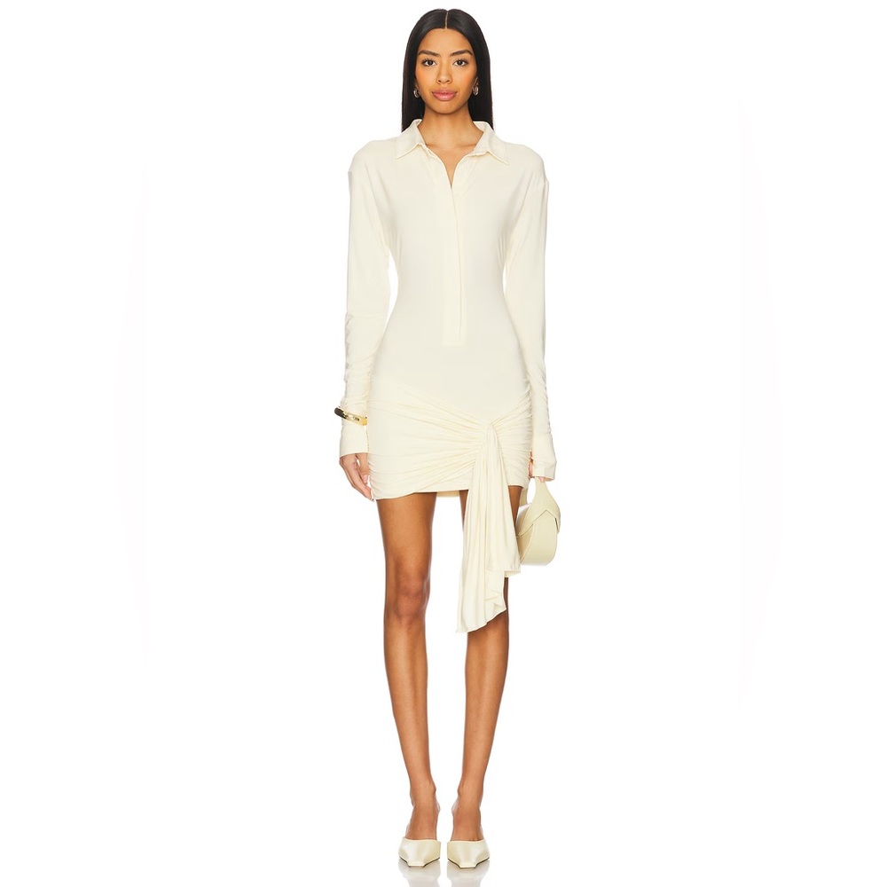 Lioness Cream Long-Sleeve Dress